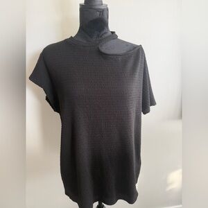 Gibson black textured sleeveless top

#102